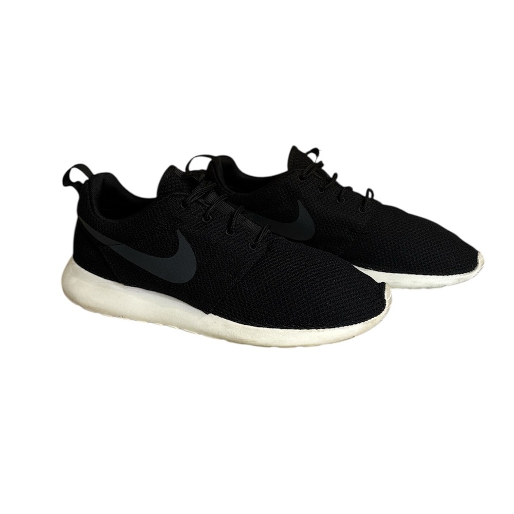 Mens Nike Roshe Run Tennis Shoes, Black/Anthracite-Sail
Size - 9Mens